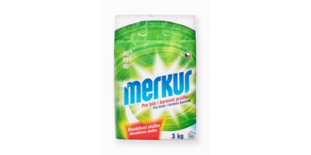 Merkur prací prášek na bílé i barevné prádlo 3 kg - 60 PD                                                                                                                                                                                                 